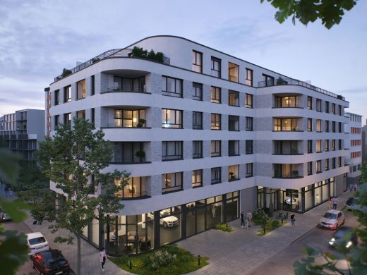 Ansicht eines Wohn- und Geschäftshaus